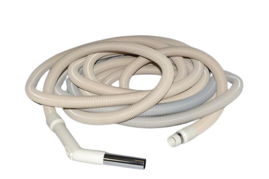 1 Fit All, Central Vac Vacuum Hose 06-1104-98 / Assembly, Central Vac, 50FT Crushproof, Whitenon / Electric
