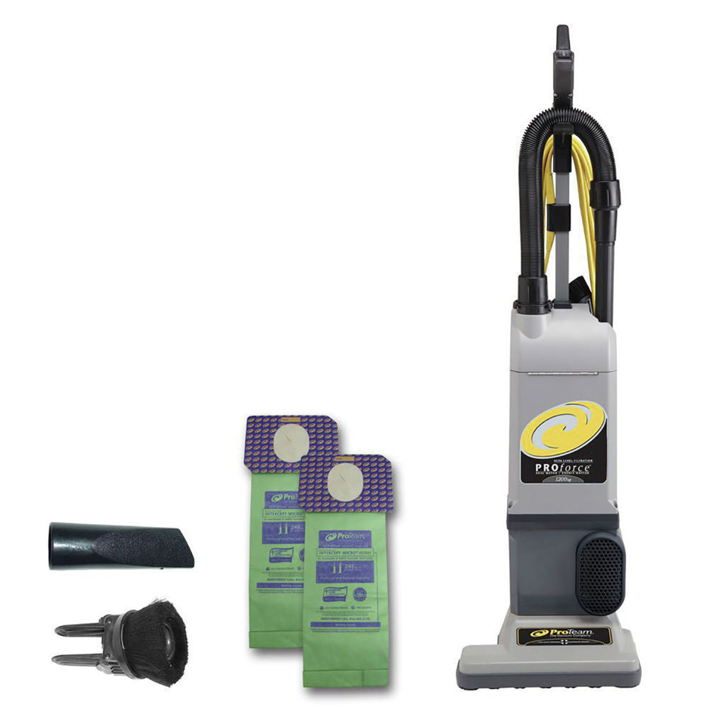 1 Proteam 1200XP PROFORCE W / TOOLS, 12", HEPA, GRAY Vacuum Part 107251 HEPA Filtration