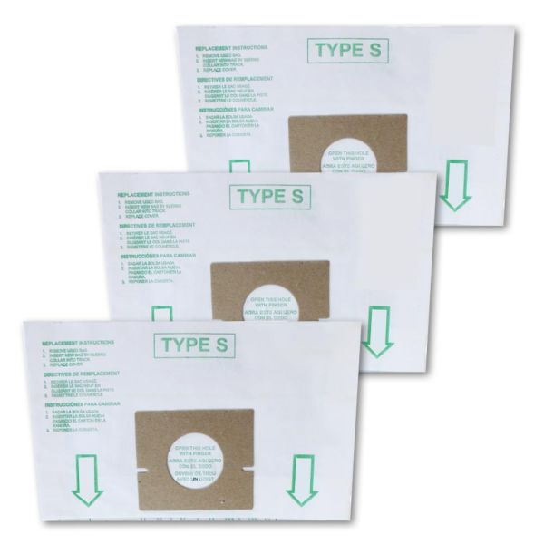 3 Hoover Vacuum Part 109SW / Paper Bags, S, 3PK, Regular by EnviroCare