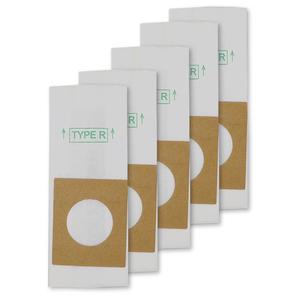5 Hoover Vacuum Part 112SW Canister / Paper Bags, R, 5PK, Spirit, Single Ply