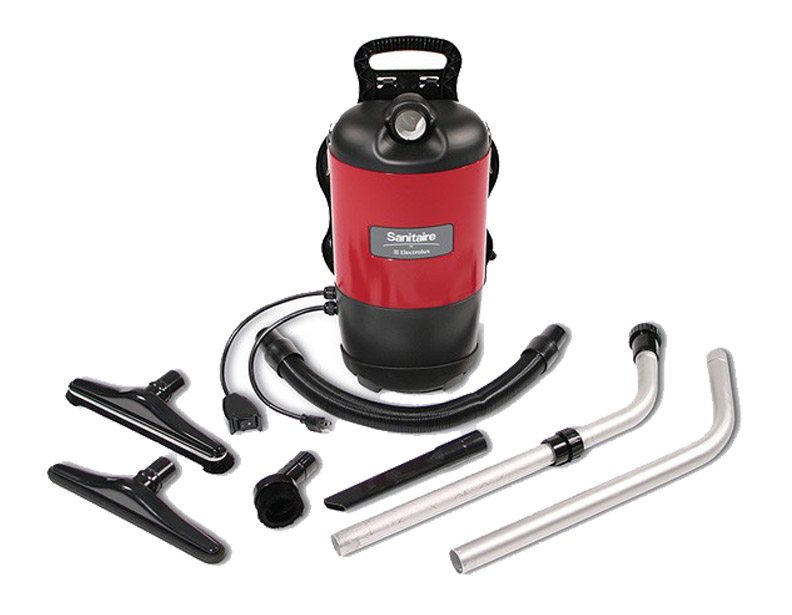 1 Eureka, Sanitaire Vacuum Part SC412B Backpack / Sanitaire SC412, 11.5 Amp, 6QT, 50'Cord, 71DB