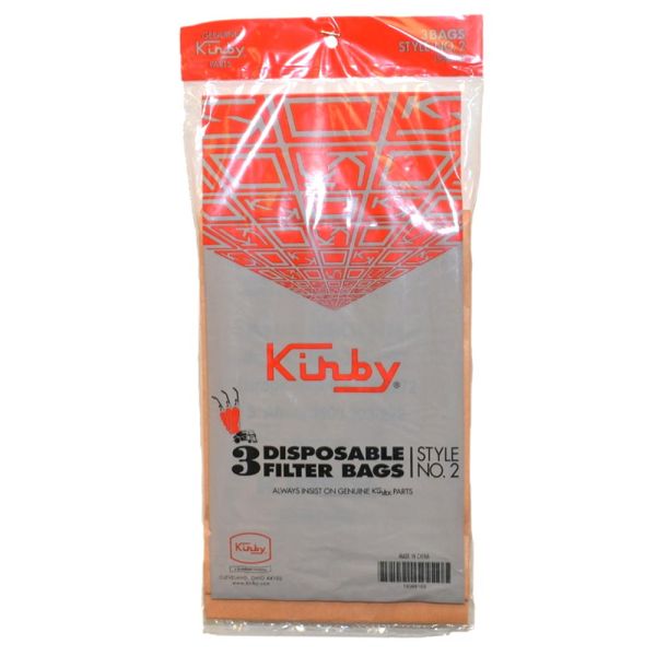3 Kirby Vacuum Part 190681S Upright / Paper Bags, #2, 3PK, Heritage I