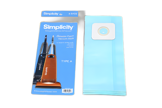 6 Simplicity / Riccar Vacuum Part S6-6 Upright / Paper Bags, 6PK Simplicty, Riccar, Type A