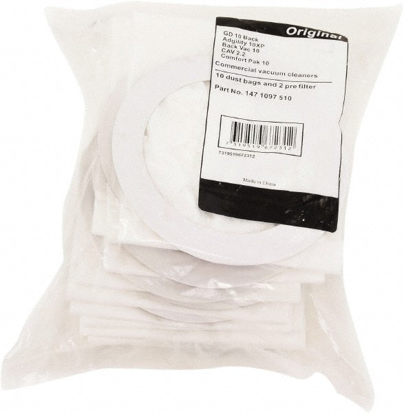 1 Pack Clarke Vacuum Part 1471097510 Backpack / Paper Bags.Clarke Comfort / Advance 10XP, Advance