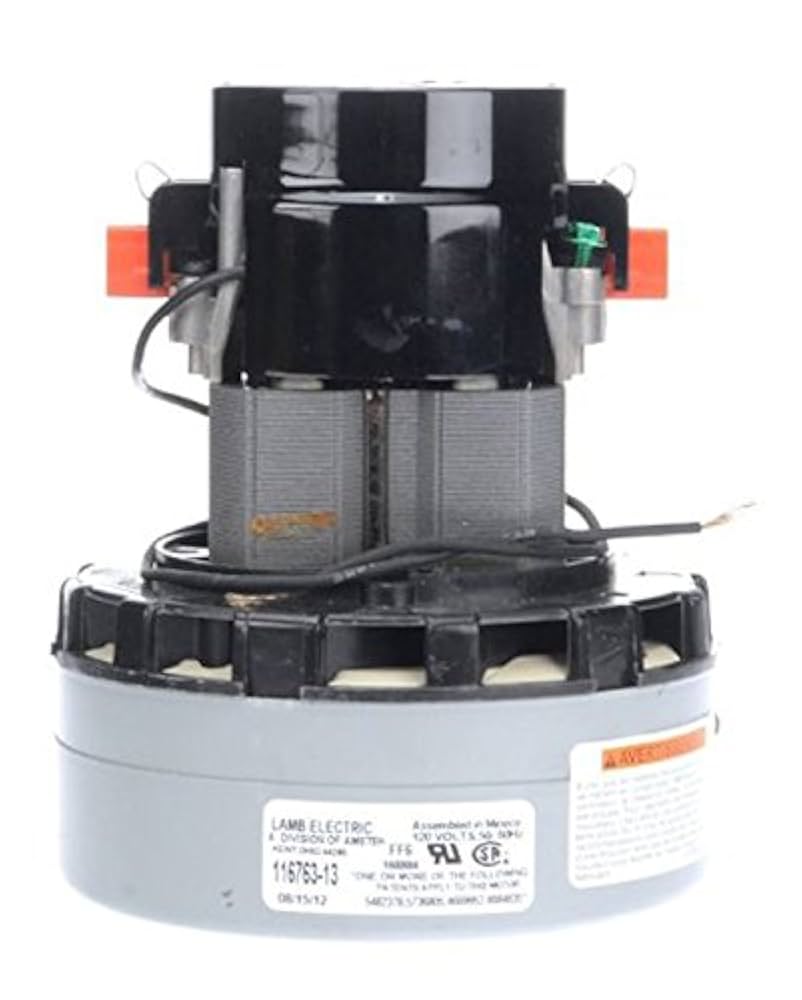 1 Ametek Vacuum Part 116763-13 / Motor, Lamb Two Stage, 120 Volt, Bypass, Acustek