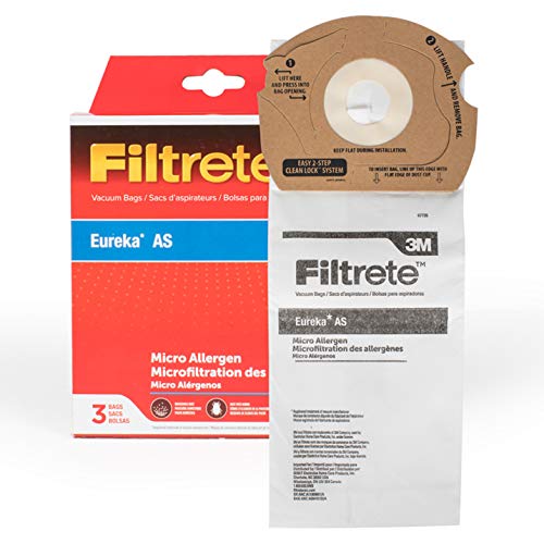 3 Electrolux / Eureka Vacuum Part 67726A-6 / Paper Bags, Eureka, As, EL1050, SP1050, 3PK 08 / 21 Use Item No Longer Available