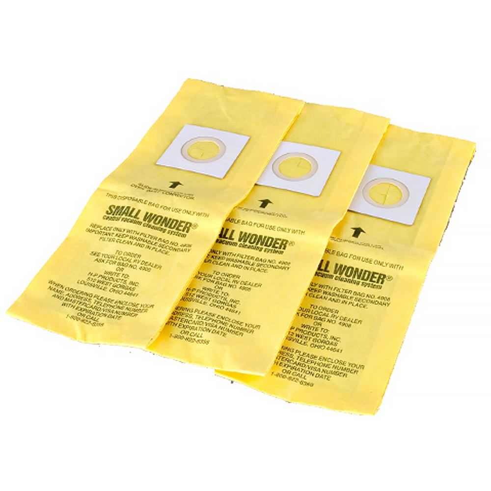 3 Vacuflo Vacuum Part 4908 / Paper Bags, 3PK, Small Wonder