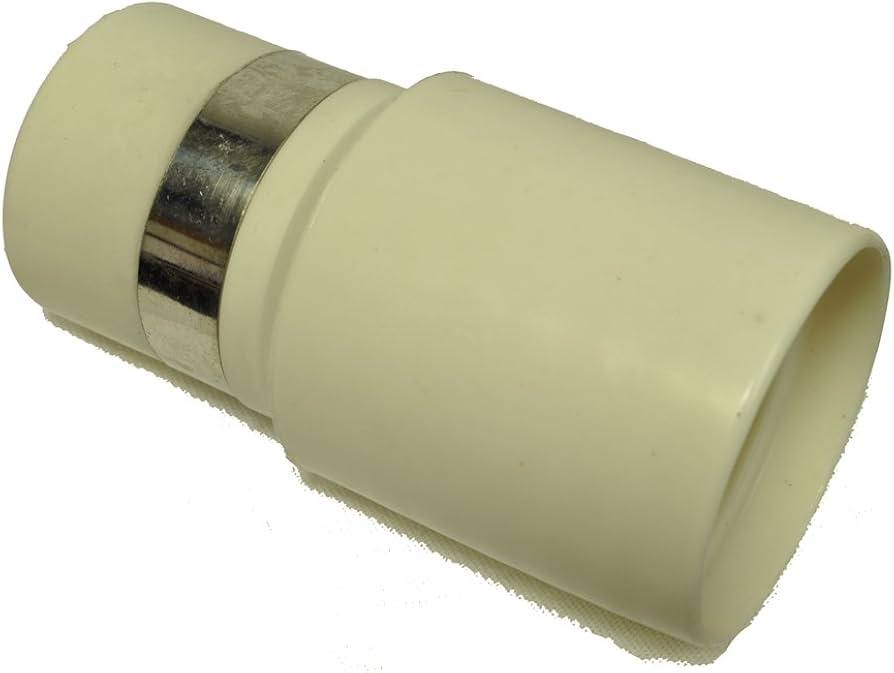 1 Fit All, Central Vac Vacuum Hose 06-1301-02 / Cuff, Metal Contact C.V. 1 1 / Cp / Beige