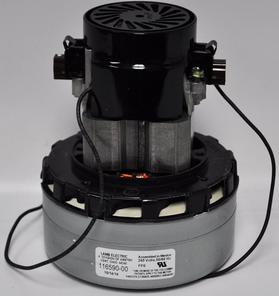 1 Ametek Vacuum Part 116590-00 / Motor, Lamb 2STAGE, 240VOLT, 5., Quiet Series