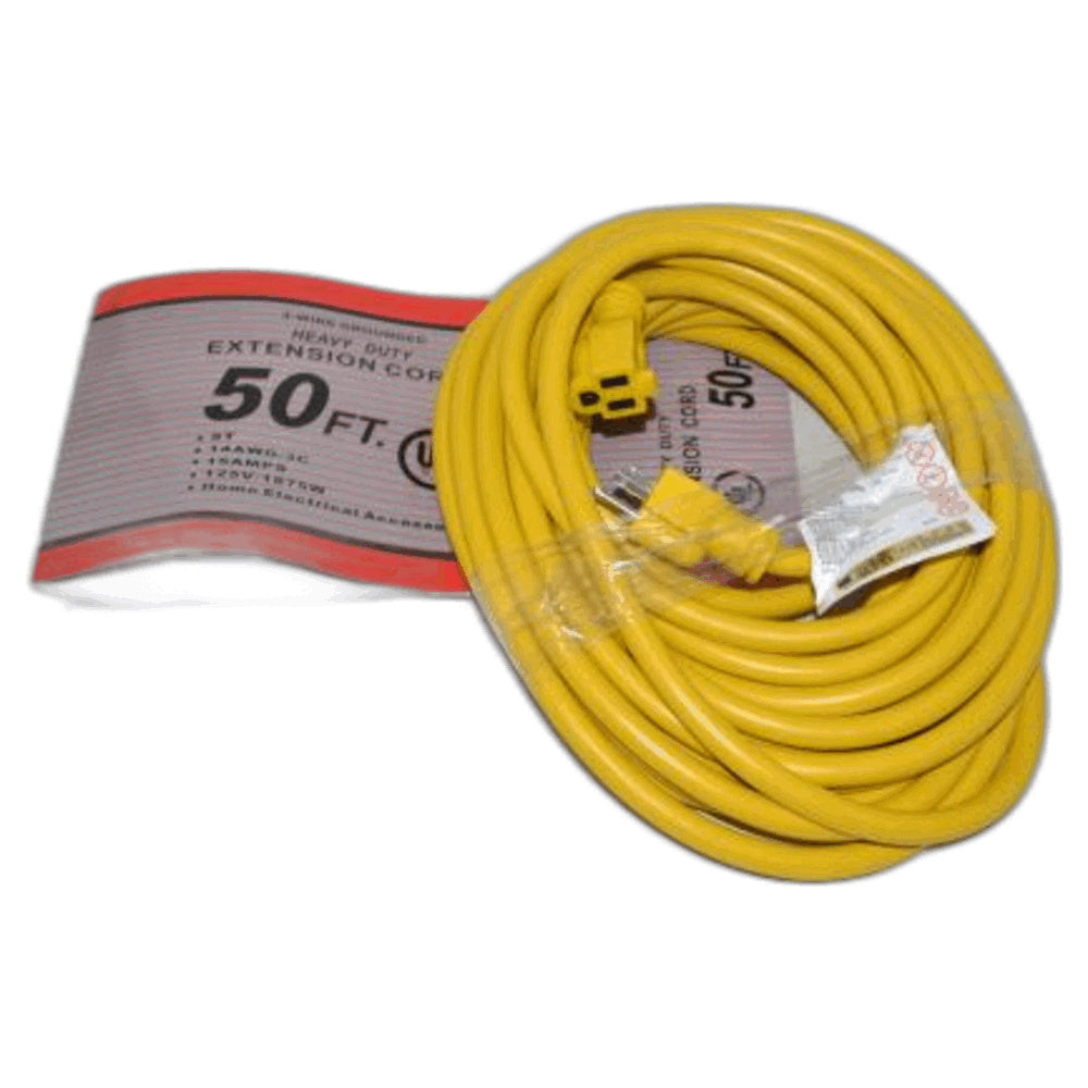 1 Fit All, Commercial Vacuum Part 14-5415-02 Commercial / Cord Floor Machine, 50ft, 14 / 3, Yellow 600 Volt