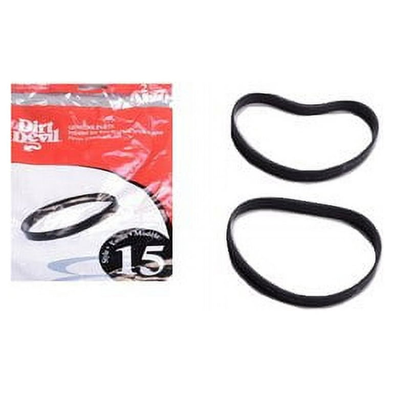 2 Dirt Devil Vacuum Belts 3SN0220001 Upright / Style 15, 2PK