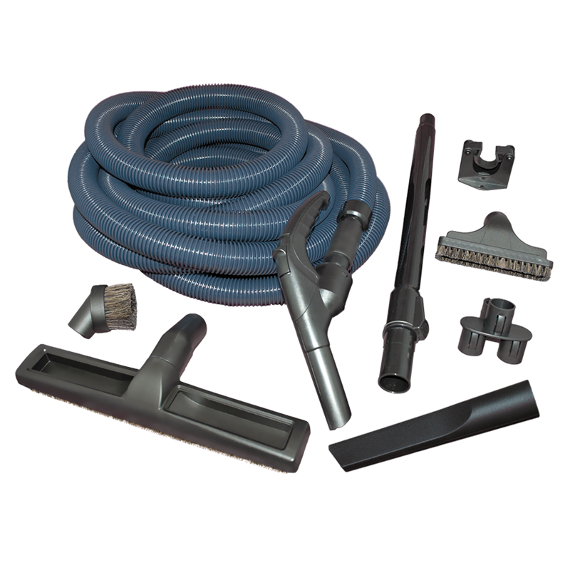 1 Hide-A-Hose Vacuum Hose MINIGARAGE / Mini Garge Kit Hide A, 40' W / Toolsand Valve, Mount Plate