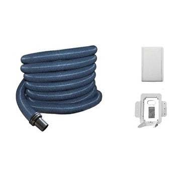 1 Hide-A-Hose Vacuum Hose MINIKIT / Mini Kit Hide A, 22', W / Valve, Mount