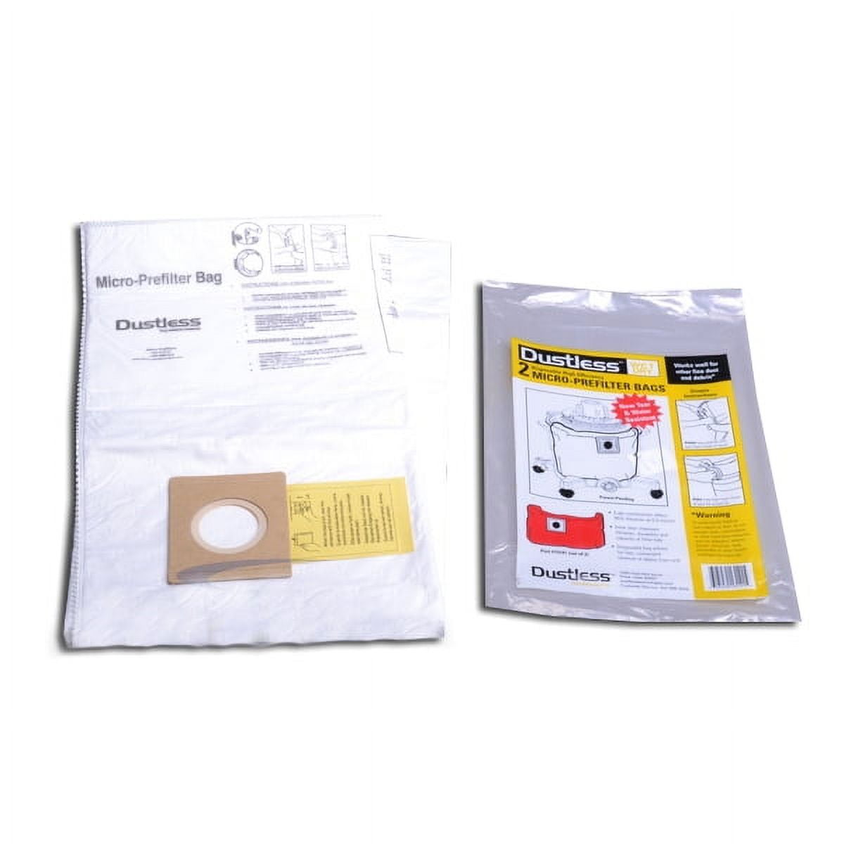 2 Loveless Vacuum Part 13141 / Paper Bags, Drywall Vac, 2PK Cloth