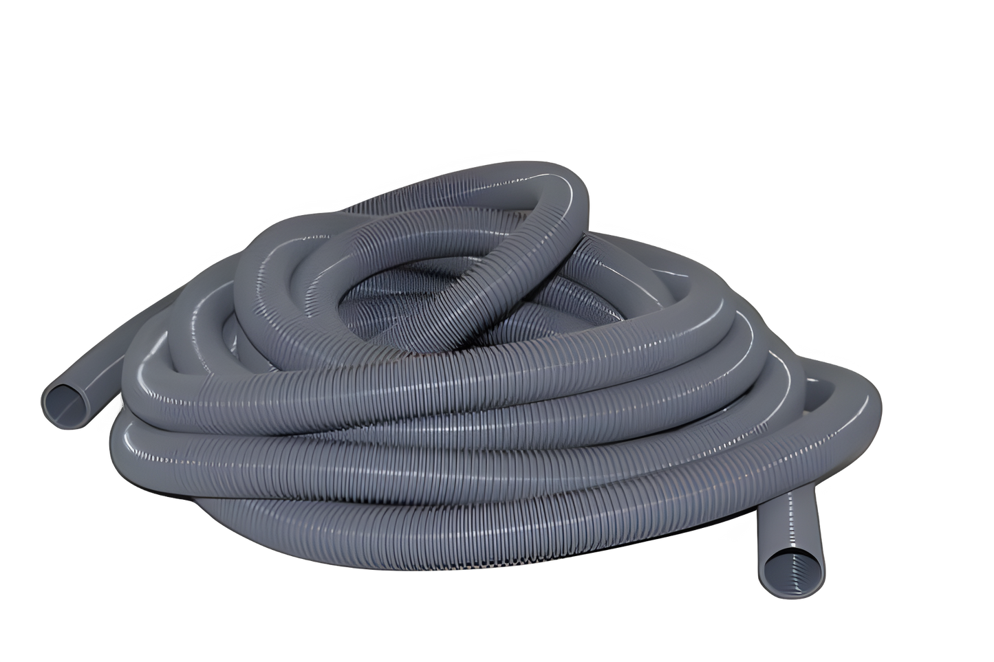 1 Fit All, Commercial Vacuum Hose 7815008006A / Gray 1 1 / 2 X 50' Crushproof