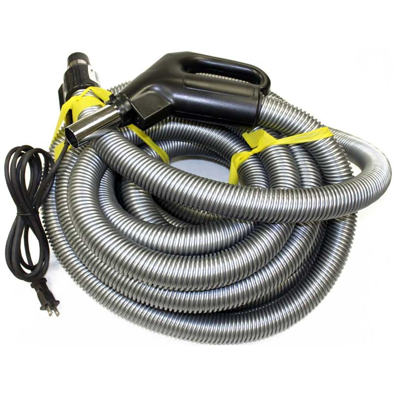 1 Wessel Werks Vacuum Hose SZ902138035BCUI / Assembly Werk, Chateau, 35FT, W / Pigtaildual Switch, Black, Gray
