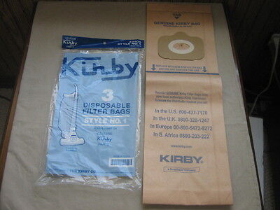 Genuine Kirby Vac Style No. 1 Tradition 19067903 OEM Upright Vacuum Cleaner Bags
