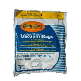 3 Eureka, Sanitaire Vacuum Part 153 Canister Micro Allergen Filtration / Paper Bags, Mm, 3PK, Micro, Repl, Mighty Mite 3 by EnviroCare