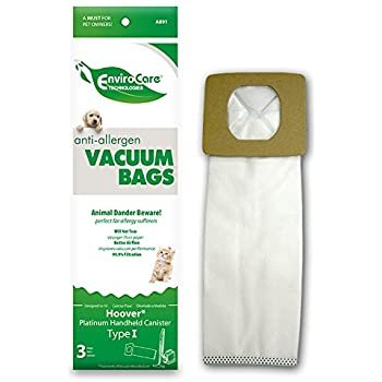 3 Hoover Vacuum Part A891 / Paper Bags, I, 3PK, Allergen by EnviroCare