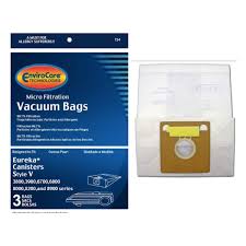 3 Eureka, Sanitaire Vacuum Part 154 Canister Micro Allergen Filtration / Paper Bags, V, 3PK, Micro, Repl by EnviroCare