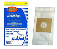 5 Samsung Vacuum Part 212 / Paper Bags, 3500, 5900, 6300, Canistersimplicity G, Scout, 5