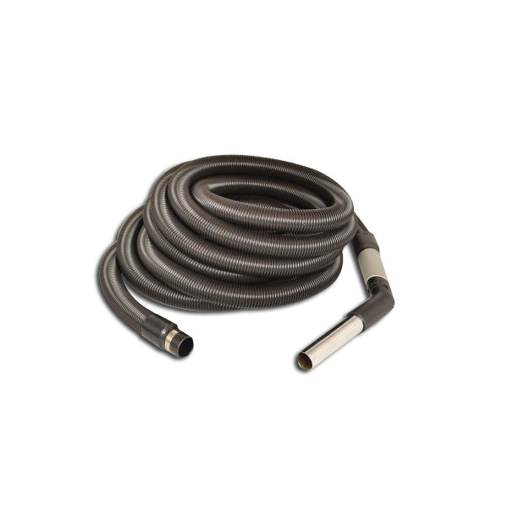 1 Fit All, Central Vac Vacuum Hose 06-1100-96 / COMPLETE-30FT, Central Vac, Crush Proof, Black