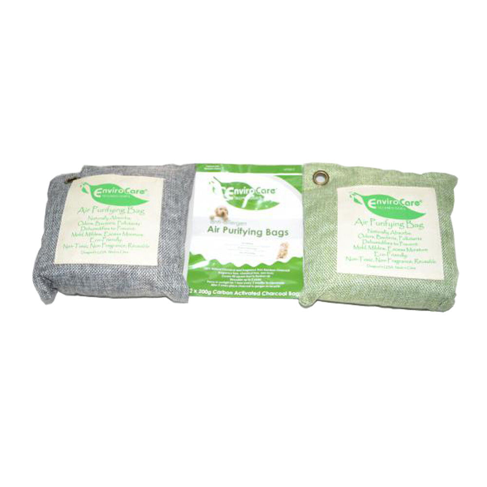 2 Fit All, Residential Vacuum Cleaner Bags AP200-2 / Air Purifying, 2PK, Carbon Charcoalactivated, Absorbs Odors, Mold, Mildew, Bacteria by EnviroCare