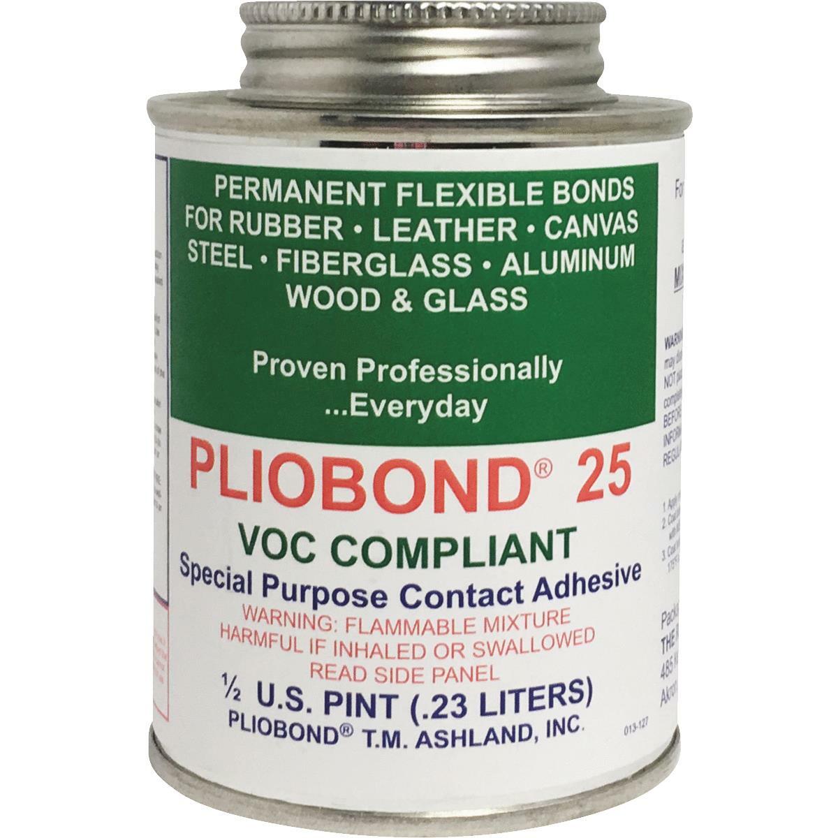 1 Fit All, Residential Vacuum Brush PBC25LV / Pliobond Glue, 1 / 2 Pint W / Voc Compliant