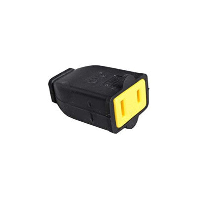 1 Fit All, Residential Vacuum Part 32-5632-64 / Plug Female 2 Prong Statite, Black
