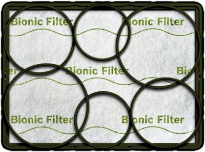 1 Bosch PREMIUM LINE CANISTER, MICRO, CHARCOAL Vacuum Filter 468637 Canister Micro Allergen Filtration