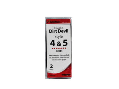 2 Dirt Devil Vacuum Belts 80-3110-08 / Style 4, 5, 2pk, Everclean