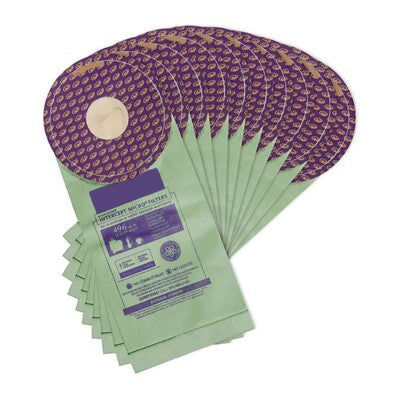 10 Proteam Vacuum Cleaner Bags 106995 / Paper Quiet Pro, 6 Qt, 10PK As 100431, But Top Closed, More Efficient