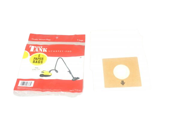 6 Carpet Pro Vacuum Part TTP-6 Canister / Paper Bags Cpc Tt, 6PK No Longer Available