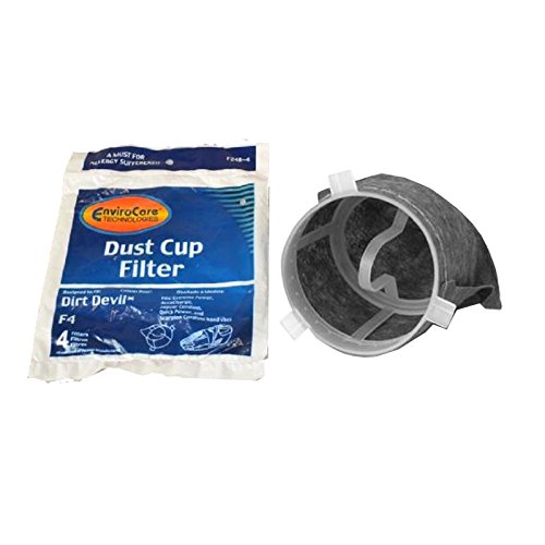 EnviroCare Replacement Premium Vacuum Cleaner Filter made to fit Dirt Devil F4 Hand Vacs 4 pack