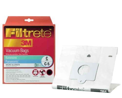 3M 68700A-6 Kenmore & Panasonic Filtrete Vacuum Bags 3 Count