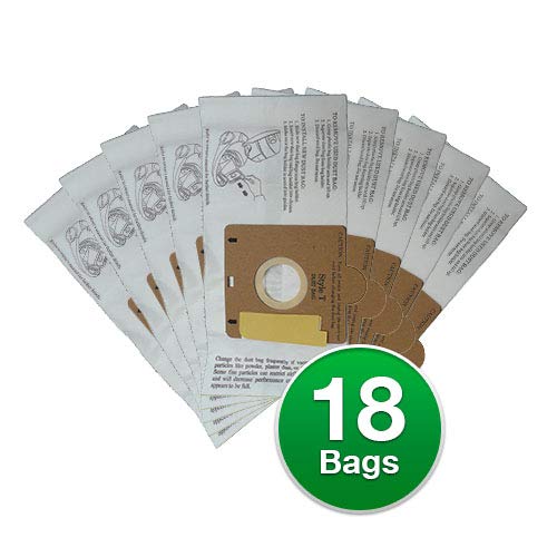 EnviroCare Eureka T Allergy Canister Vacuum Bags, Canister Series 970, 972 Vacuum Cleaners, 61555-12, 970A, 972A (18 Bags)