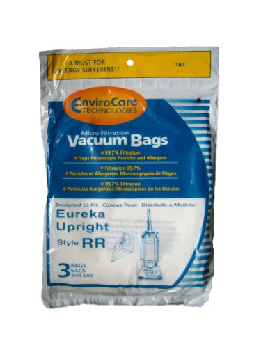 75 Eureka Type RR Upright Allergy Vacuum Bags, Omega Upright, Ultra, Boss Smart Vacuum Cleaners, 4800 Series...4870, 4874, 4875, 61115, 61115-12 (Filteraire), 4870GZ, 4870GZX, 4870J, 4870K, 4870M, 4870MZ