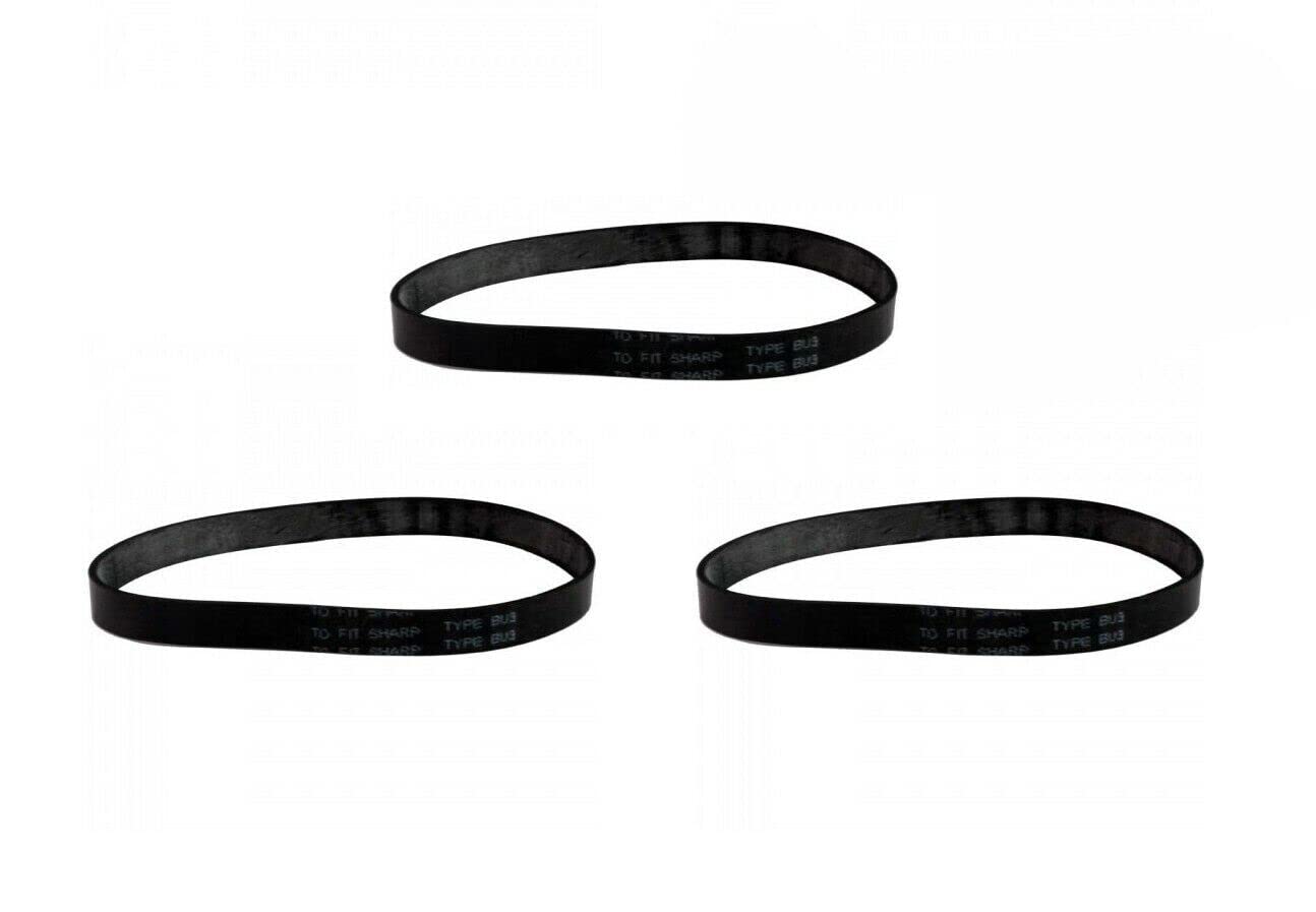 Replacement For Compatible With Replacement Vacuum Belts for Sharp Type BU-3, 3 Pack