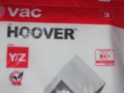 Hoover Upright Type Y/Z Paper Bags 3 Pk Part - AA10002, 304573001