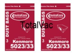 Kenmore 5023 and 5033 Style E Vacuum Bags - 6 Bags