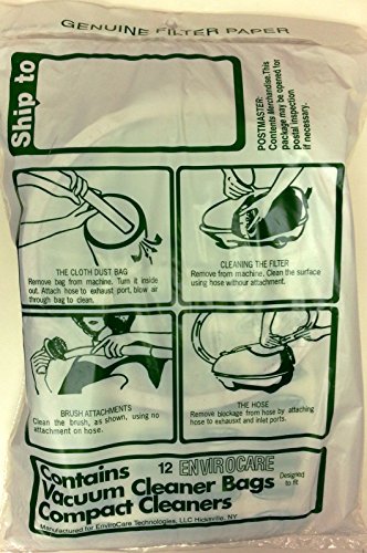 (Ship from USA) 12 pk TRISTAR COMPACT Canister Vacuum Cleaner Bags Part 738SEC