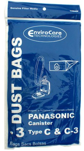 EnviroCare Replacement Vacuum Bag For MC-125P / 108SW / Style C & C-3 (1 Pack)