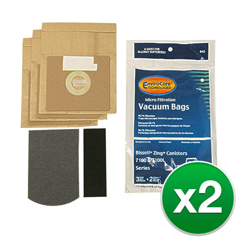 Replacement Vacuum Bag for Bissell 2138425 Bag (2 Pack)