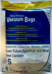 Hoover Micro-Filtration Vacuum Cleaner Bags - Type S - 9 Bags