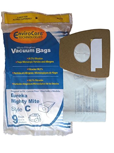 9 Eureka C VIP920 Allergy Canister Vacuum Bags