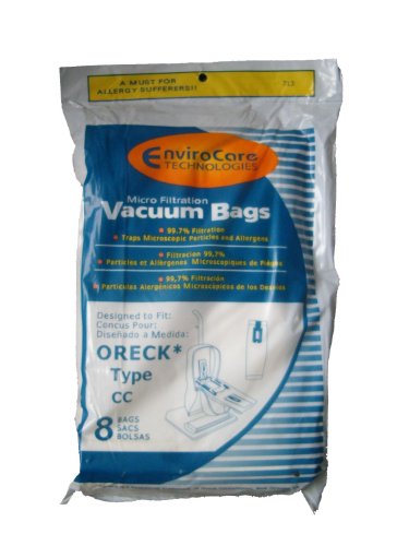 Oreck Type CC Micro With Closure Paper Bags 8 PK Generic # 713