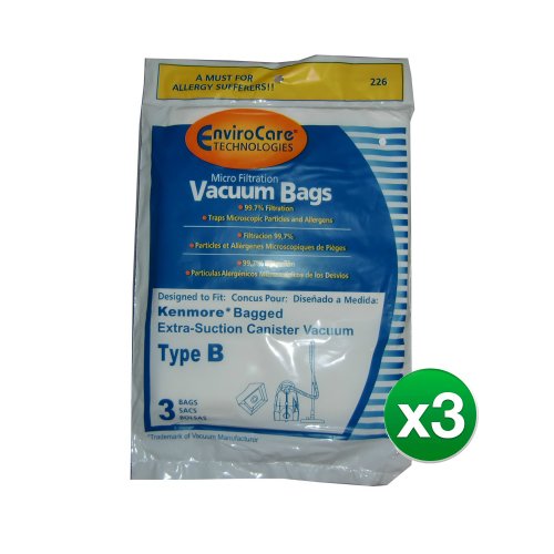 EnviroCare Replacement Vacuum Bag For 85003 / 226 / Style B (3 Pack)