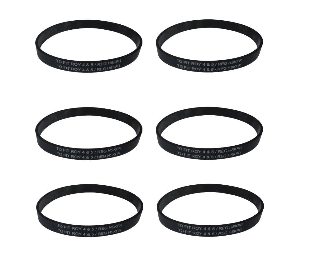 PIATAS OLE Belt for Dirt Devil (Royal) - 6 Vacuum Cleaner Belts Style 4, 5