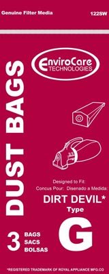 36 DESIGNED TO FIT DIRT DEVIL G VACUUM BAGS