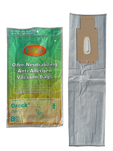 8 Oreck Type CC Upright XL HEPA Vacuum Cleaner Bags
